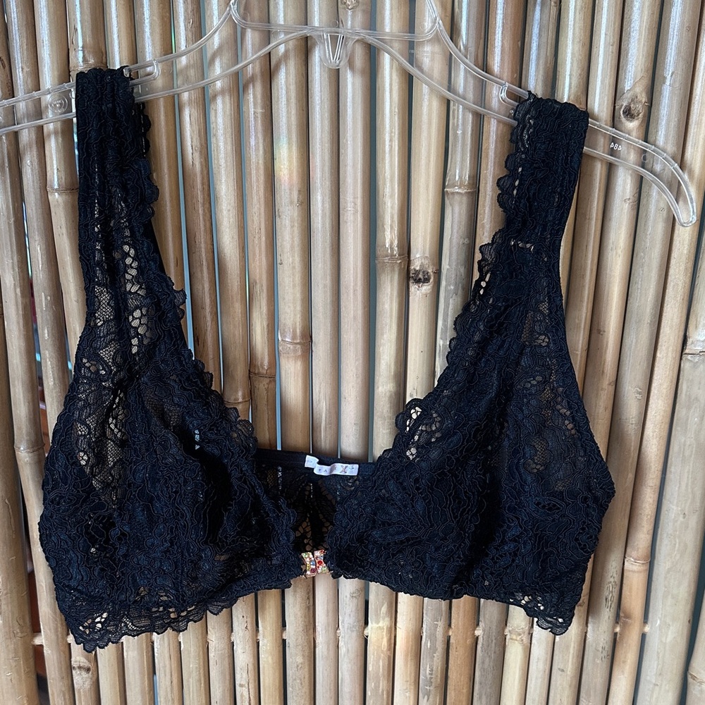 Savage X Fenty Black Lace Bralette